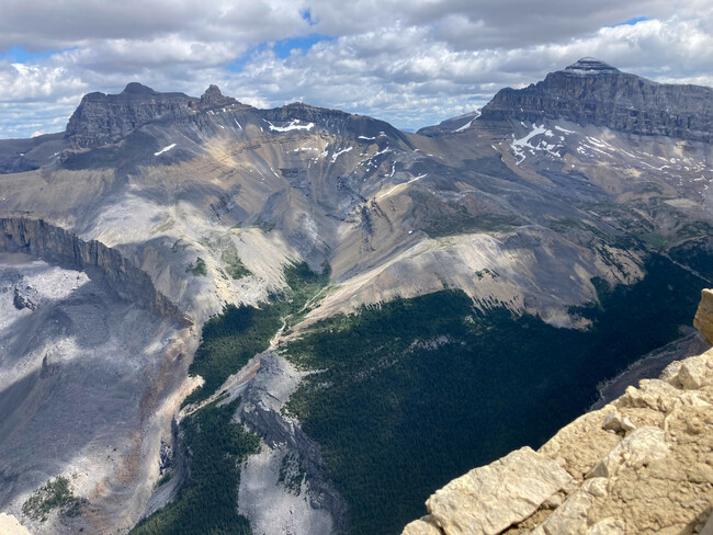 Looking over a cliff