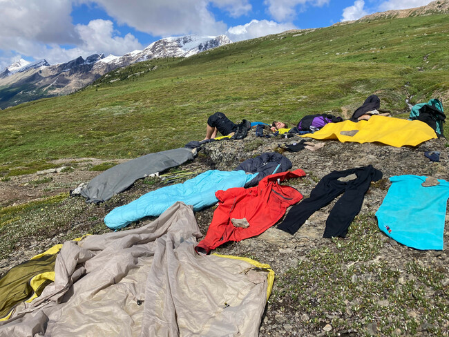 Drying our gear